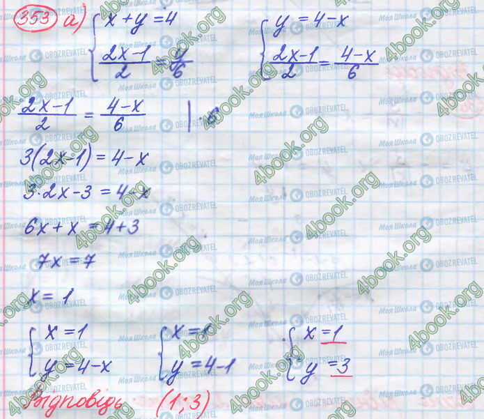 ГДЗ Алгебра 8 клас сторінка 353(а)